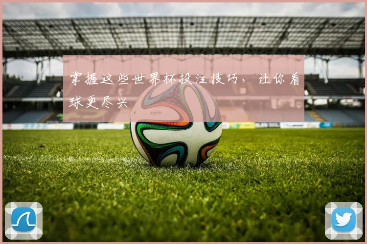 掌握这些世界杯投注技巧，让你看球更尽兴